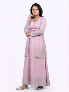 Elegant Indo Western Pink Lehenga Choli Set
