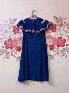 Navy Blue Off Shoulder For Girls