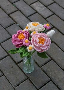 Handmade Crocheted Flower Bouquet