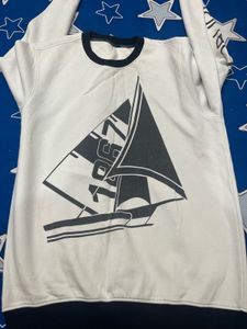 Nautica White Graphic Sweatshirt