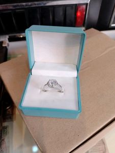 Diamond Ring Pure Silver 925