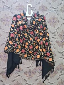 Embroidered Black Shawl 🆕