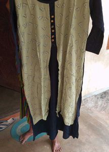Elegant Blue &amp; Green Kurta