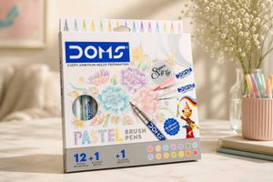 DOMS Brush Pens - Pastel &amp; Metallic Set