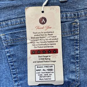 Light Wash Wide Leg Jeans with Tag