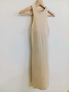 Sleek Ribbed Sleeveless Dress