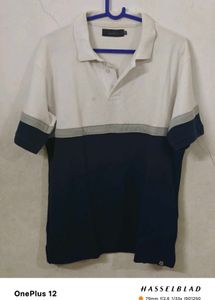 Good Condition Color Block Polo Shirt 42 L