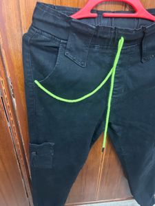 Stylish Black Cargo Joggers