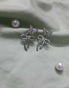 🎀Cute Butterfly Bow Pearl Earrings🎀
