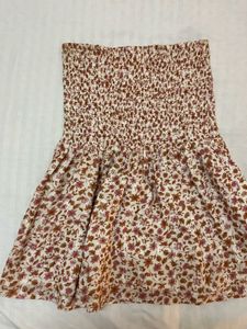 Boho Floral Smocked Tube Top