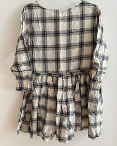ProjectEve - Chic Embroidered Checkered Kurta
