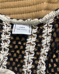 ZARA Knit Boho Striped Tank Top