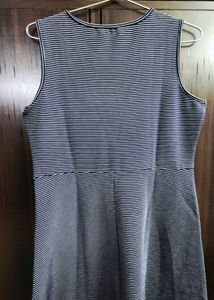 Striped Sleeveless A-Line Dress