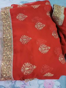 Beautiful ❤️ Saree With Blouse Paticot