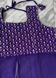 Elegant Purple Ethnic Gown