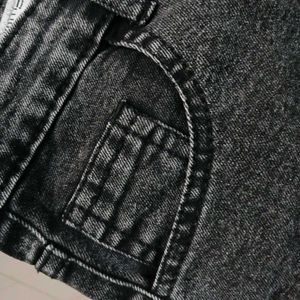 Gray Wash Wide Leg Jeans