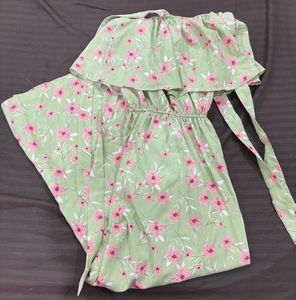 Flowy Floral Off-Shoulder Dress