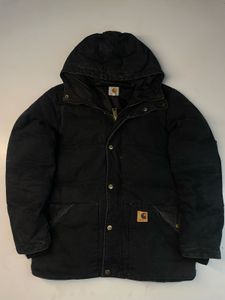 Carhartt Black Hooded Work Jacket