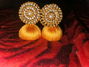 Gold Silk Earrings It Is Nice To See