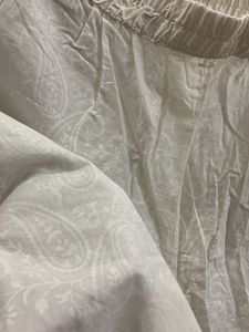 White Printed Plazo