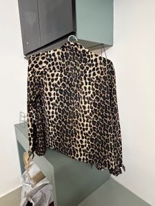 Shein Leopard Print Button-Up Shirt