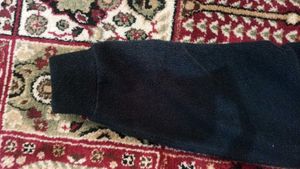 navy blue full-zip fleece jacket