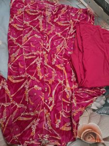 Vibrant Pink Kurta Set with Trousers