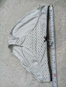 Cute Polka Dot Panty with Lace Trim ♥️