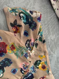 Chic Floral Sheer Tunic Top
