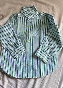 boy's Striped Button-Down Shirt