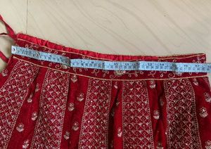 Stunning Red Embroidered Lehenga Choli