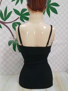 (1100)Sleek Black Camisole Top