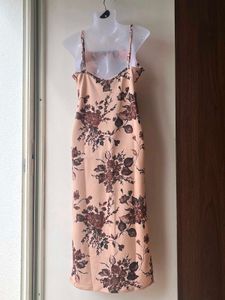 Elegant Floral Print Slip Dress