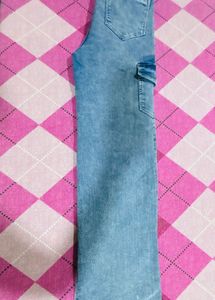 Light Wash Cargo Jeans