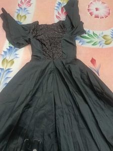Sparkling Black Ethnic Gown