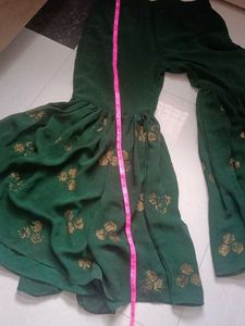 Yellow Anarkali Kurta with Sequins