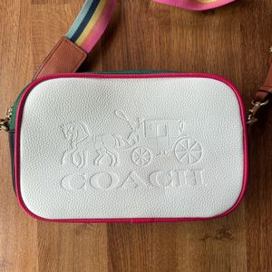 Coach Colorblock Jes Crossbody Bag with Rainbow St