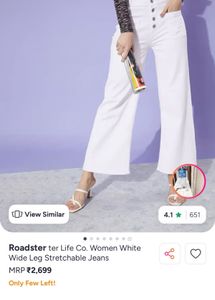 Wide Leg White Pants