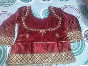 ❤heavy diamond work Bridal style lehnga choli❤