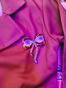 inner is not available Girls Rust Pink Party Wear
