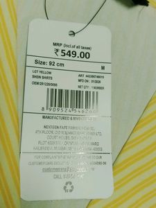 Yellow Striped Button-Up Shirt