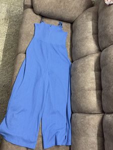 Blue Wide Leg Jumpsuit