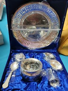 Silver Pooja Thali Set