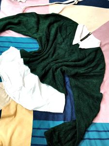 Dark Green Knit Sweater