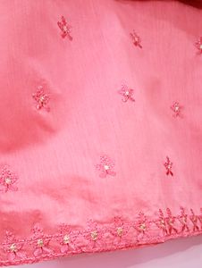 Gajari Color Beautiful Suit Set With Lining