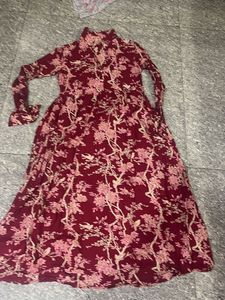 Chic Floral Print Maxi Dress