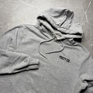 Men's h&m Grey posty co. Hoodie