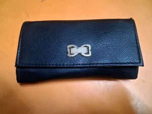 Elegant Black Faux Leather Wallet