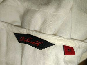White Embroidered Kurta with Flared Sleeve