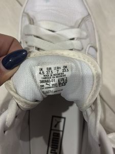 Puma White Mid-Top Sneakers